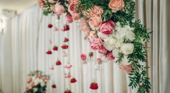 Flores na decoração de casamentos