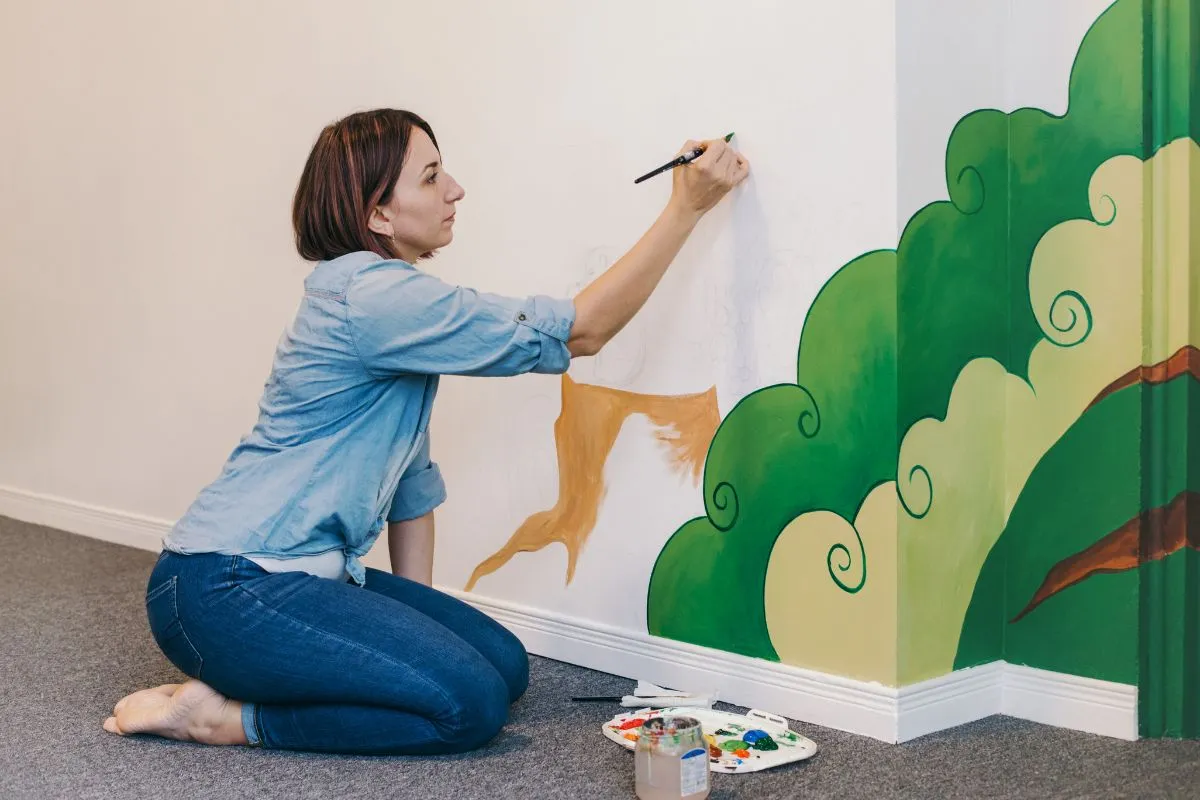 pintando flores