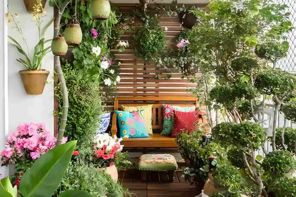 como decorar varanda pequena com plantas