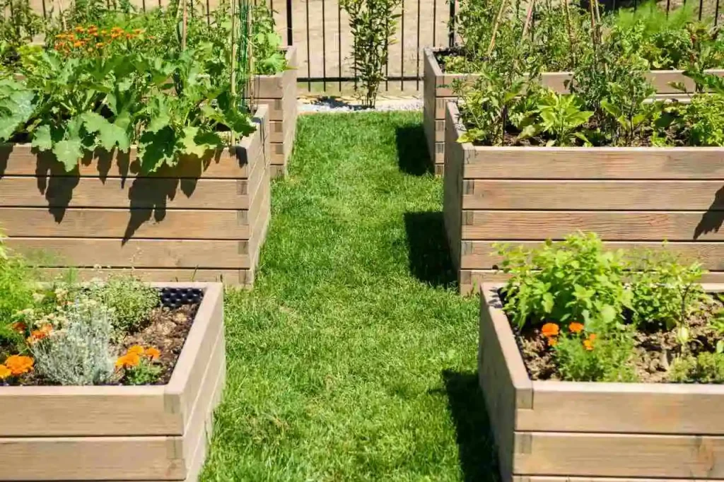 canteiro elevado de horta orgânica em casa